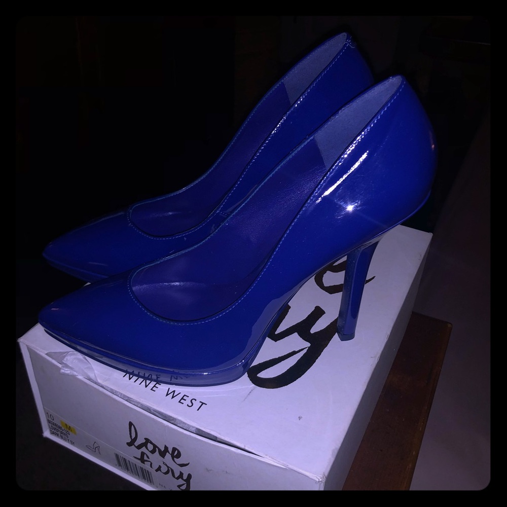Nine West Royal Blue heel